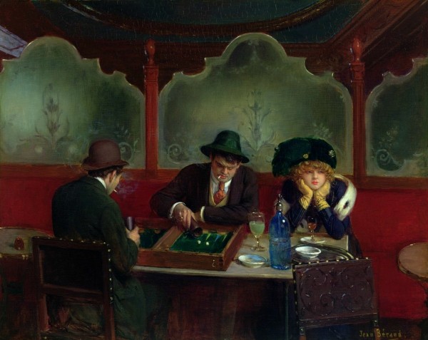 The Backgammon players by Jean Beraud